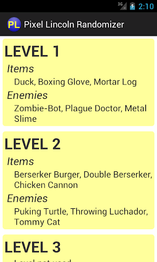 Pixel Lincoln Card Randomizer Screen 2