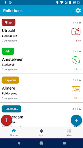Android application Rollerbank screenshort