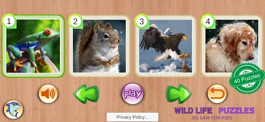 Wild Life Puzzles Toddler