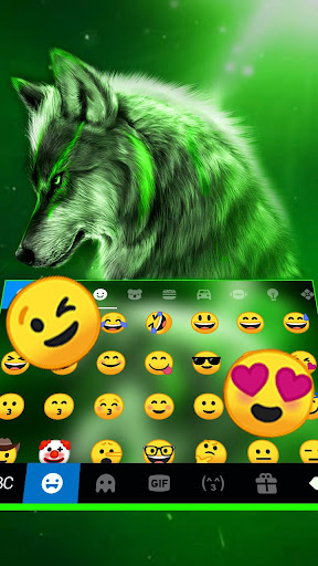 Wild Night Wolf Keyboard Theme Screen 3