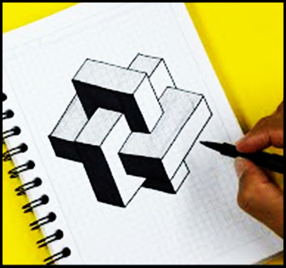 How to draw in pencil in 3D Screen 2