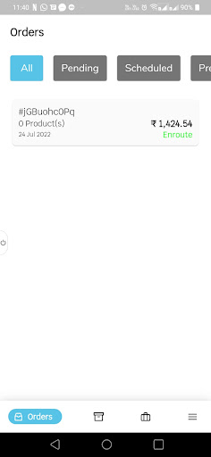 Android application Mothering Vendor screenshort