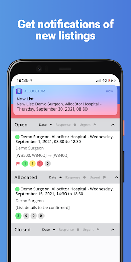 Android application Alloc8tor Hampshire screenshort