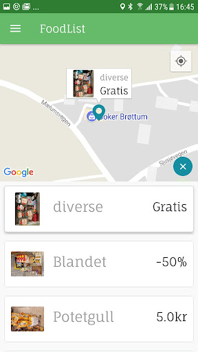 Foodlist Screen 2