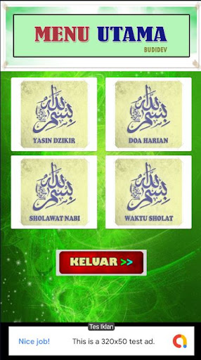 Android application Yasin Dzikir dan Doa Harian screenshort
