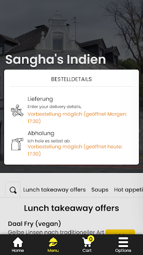 Sanghas Indien Cuisine Screen 3