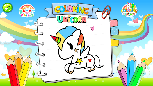Imágen 4 Unicornio lindo para colorear android
