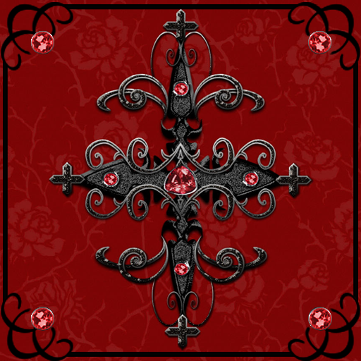 Red Gothic Cross Go Launcher t v2.3 Icon