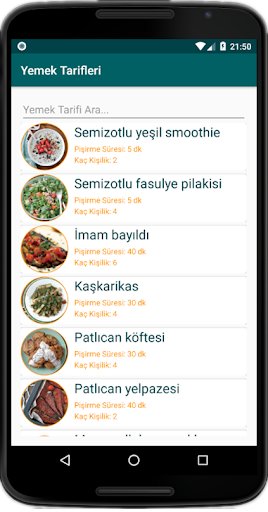 İnternetsiz Yemek Tarifleri (Y Screenshot 2 - AppWisp.com