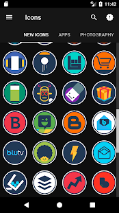 Modo - Screenshot del pacchetto di icone