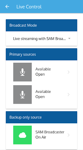 SAM Broadcaster Cloud Screen 3