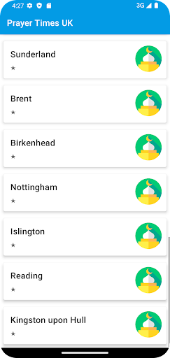 Prayer Times UK Screen 3