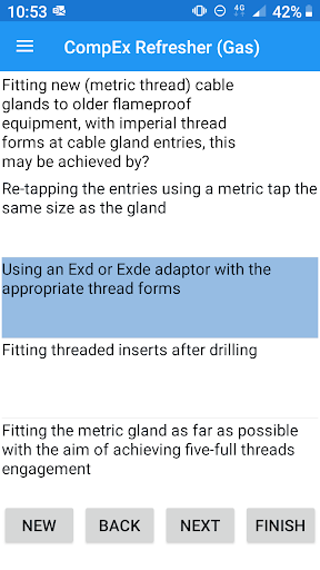Android application Compex Refresher screenshort