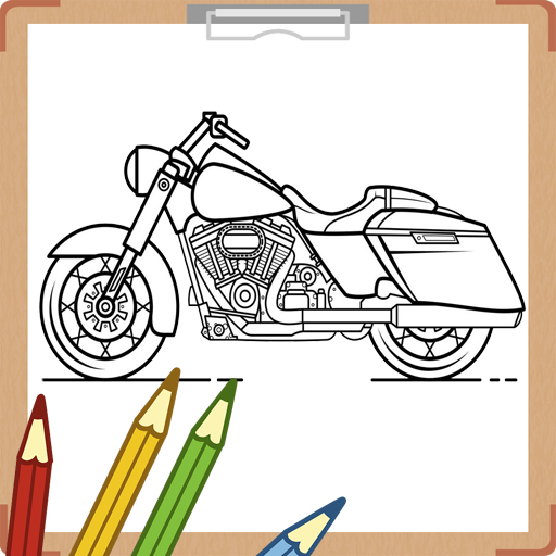 Motor Harley Coloring Book