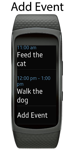 Calendar Gear Fit2 Screen 3