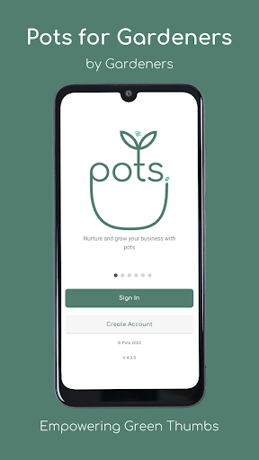 Android application Pots for Gardeners screenshort