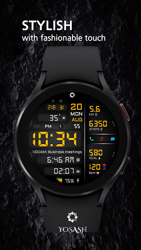 A445 Health Watch Face YOSASH Screen 2