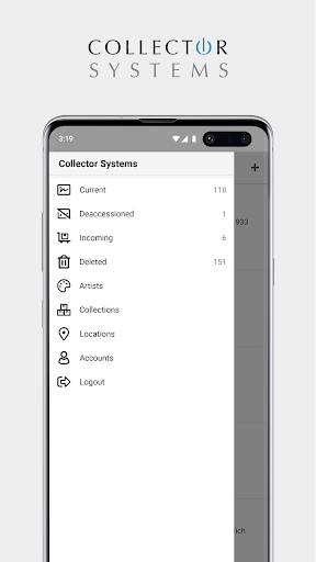 Android application Collector Systems screenshort