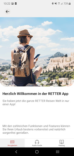 Retter Reisen App Screen 2