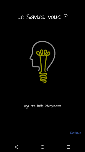 Android application Le saviez-vous ? screenshort