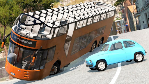 Bus Crash Car Simulation 3D Screen 3