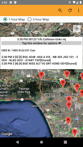 Android application California Traffic screenshort
