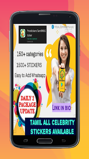 Android application Prostickers:TamilWASticker screenshort