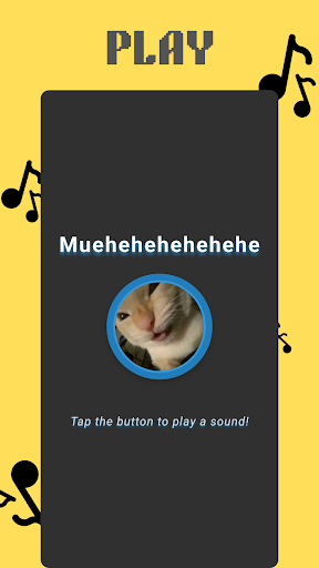 muehehehe Cat Laughing Button