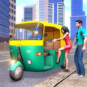 City Tuk Tuk Passenger Driving 2019