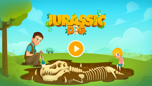 挖掘侏羅紀 - 駕駛玩具賽車，拼圖兒童恐龍遊戲