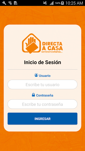 Android application SINODAC Clientes screenshort