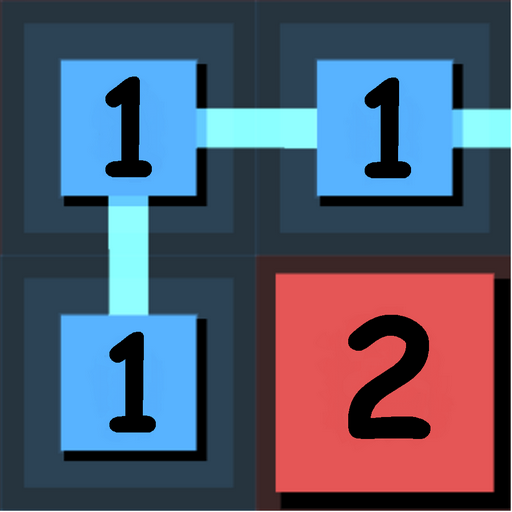 Merge numbers-a puzzle game logo