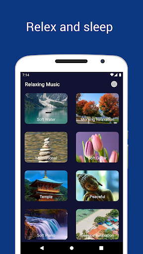 Android application Relaxing Music for yoga & spa screenshort