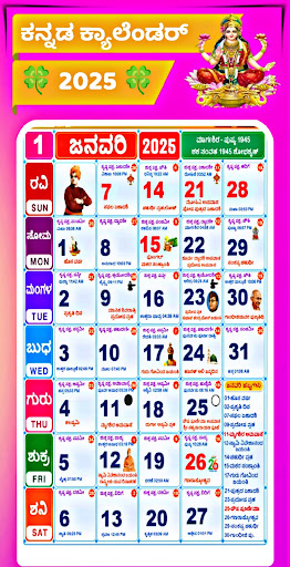 Kannada Calendar 2025 - ಪಂಚಾಂಗ Screen 2