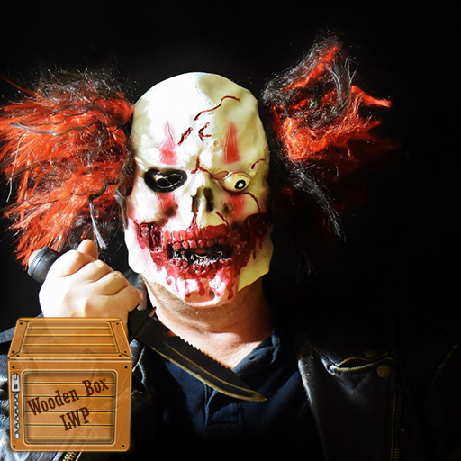 horror clown wallpaper logo