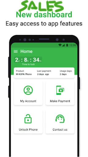 Android application M-KOPA Sales STAGING screenshort