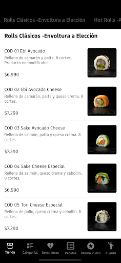 Natura Sushi Screen 2