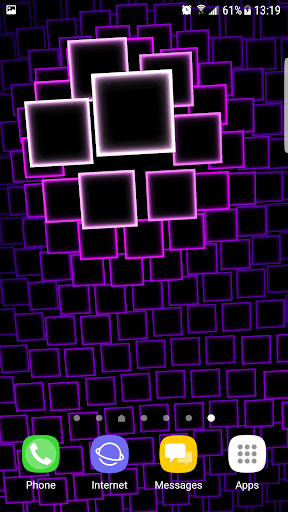 Neon Squares 3D Live Wallpaper Screen 3