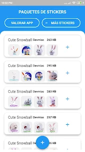 Stickers de conejo snowball