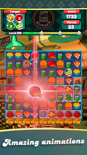 Crush The Burger Match 3 Game 2.5 screenshots 3