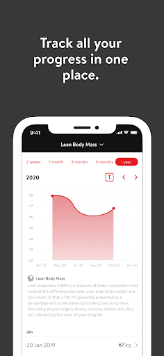 Screenshot of Training Zone App