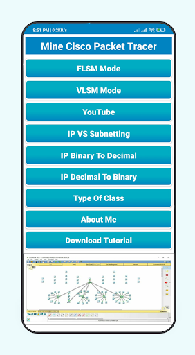 Mini Cisco Packet Tracer (MCPT Screen 2