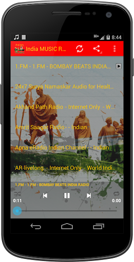 Android application India MUSIC Radio screenshot