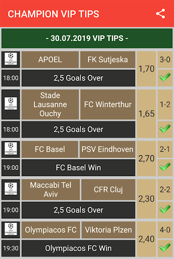 VIP BETTING TIPS - HIGH ODDS