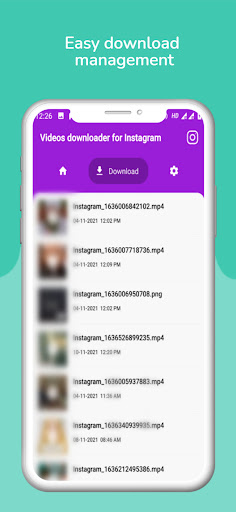 Video downloader for Instagram