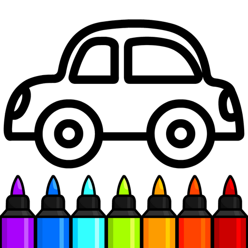 Cars Coloring Book for Kids logo