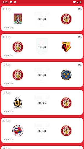 Stevenage FC Fan App Screen 2