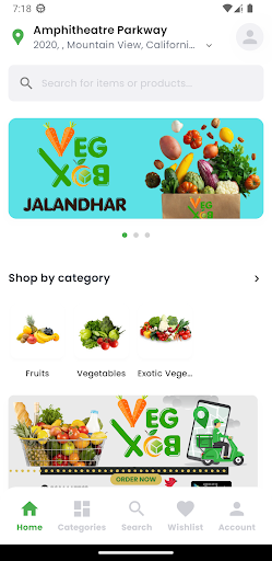 Android application Veg Boss screenshort
