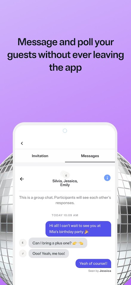 #5. Evite: Email & SMS Invitations (Android) 由: Evite