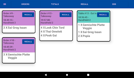 inzzii KDS Screen 2